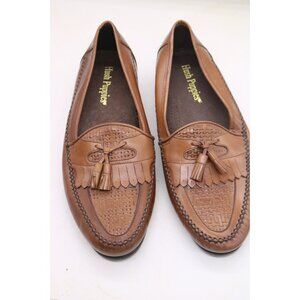 Hush Puppies Men's Brown Leather Loafers w/Tassels-Size 12M